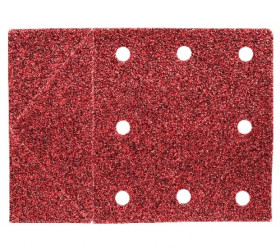 Papier ścierny 115 x 160 mm, otwory, perforacja do odrywania, rzep. K100, 3 szt. /5kpl./