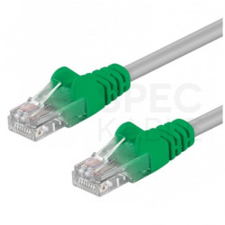 Patchcord crossover UTP kat.5e kabel sieciowy LAN skrosowany 2x RJ45 linka szary 3m Goobay