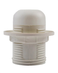 Oprawka E27 izolacyjna z gwintem zewnętrznym biała OTE27-01/0/T