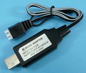 ŁADOW.USB 2S 7,4V WT.JST XH 3-PIN 55cm