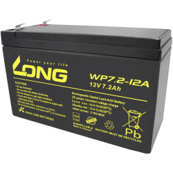 Long WP7.2-12A/F2 VRLA 12V 7.2Ah AGM Battery Universal Maintenance-Free