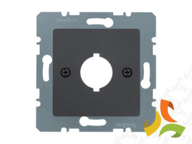 B.Kwadrat/K.1 Płytka centralna z otworem fi 18,8mm do gniazda wyrównania potencjału antracyt mat 14311606 HAGER