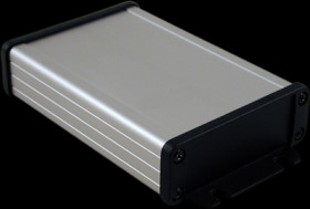 Aluminum enclosure, (L x W x H) 120 x 84 x 28 mm, natural, IP65, 1457J1202