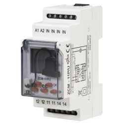 Programator czasowy 1-kan. tygodniowy z pamięcią zewnętrzną 24-250V AC/ 30-300V DC ZCM-11P/U EXTA
