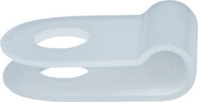 Cable clamp, max. bundle Ø 3.2 mm, PA, natural, (W) 10 mm, 211-60019