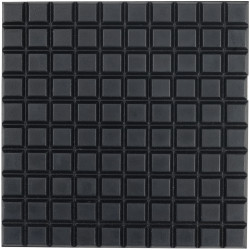 R-TECH 310038 Flat Square Rubber Feet 12.7 x 12.7 x 3.5 - Black - Sheet Of 100
