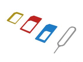 Adapter kart telefonicznych nano i micro sim z kluczykiem.
