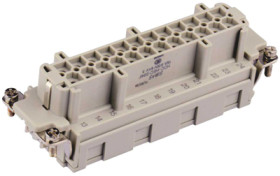 Socket contact insert, H-B 48, 24 pole, unequipped, crimp connection, T2040484201-000