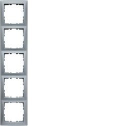 Berker B.Kwadrat Ramka pięciokrotna aluminium 5310158994