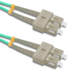 Qoltec Patchcord światłowodowy SC/UPC - SC/UPC Multimode 50/125 OM4 Duplex 2m