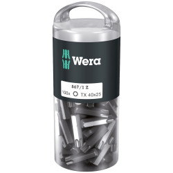 Wera 05072452001 867/1Z Extra Tough Screwdriver Bits TX40/25, Pack of 100