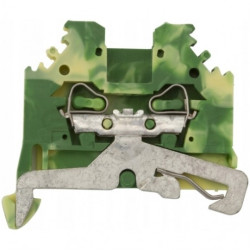 WAGO 280-107 Złączka szynowa 2,5mm2 żółto-zielona boczny opis