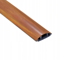 Listwa maskująca przewody TV maskownica uniwersalna napodłogowa naścienna 50x15mm drewno ciemne 2m