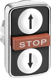 Element czołowy dla przycisku Schneider Electric ZB4BA71114 (Ø) 22 mm ↑/STOP/↓ 1 szt.