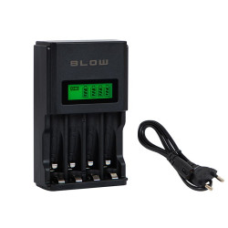 Ładowarka R3 R6 BLOW XN-107 LCD automat 4-kanały zasilania / 75-456