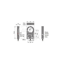 Czujnik indukcyjny z otworem SIA30-CE NPN NO+NC R, SIA000125