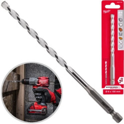 Wiertło uniwersalne 6x90/150mm 1/4 HEX MILWAUKEE