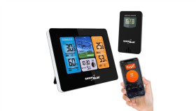 Stacja Pogodowa Wifi Greenblue, Zgodna Z Tuya, Czujnik Zewnętrzny, Kalendarz,...