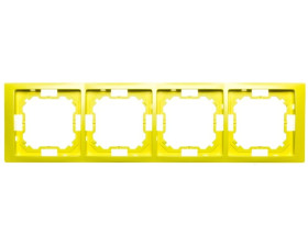 Simon Basic Neos Ramka poczwórna limonkowy BMRC4/036