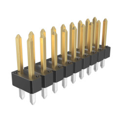 Amphenol 77313-101-18LF FCI Str DR TMT HDR Male Unshrouded 18P .76AU .425IN