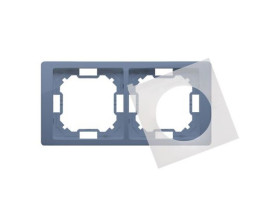 SIMON BASIC NEOS Ramka 2 podwójna uniwersalna z kompletem uszczelek IP44 lawendowa metalizowana BMRC2B/035 KONTAKT SIMON