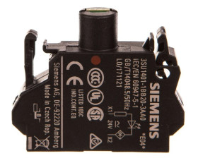 Oprawka blok LED czerwony 24V AC-DC montaż czołowy przył sprężynowe SIRIUS ACT 3SU1401-1BB20-3AA0