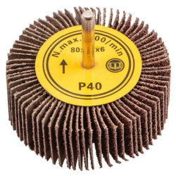Ściernica listkowa trzpieniowa 80x30mm K40 55H760