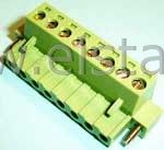 Listwa montaż. kątowa 8-zacisk. żeńska r = 5