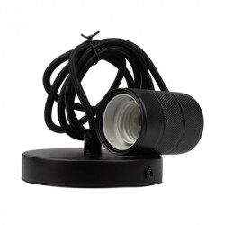 Oprawa sufitowa wisząca 2m E27 Czerń mat