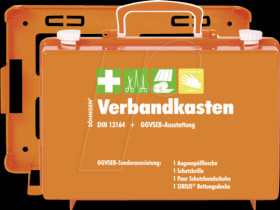 0301012 First-aid box for cars, SN-CD, filling DIN 13164, GGVSEB, orange