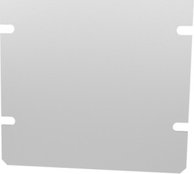 Base plate, aluminum, (L x W x H) 102 x 102 x 1 mm, natural, for series 1444, 1434-6