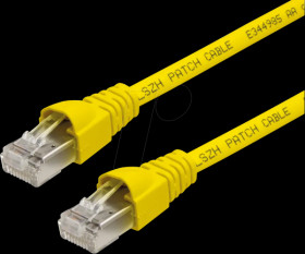 100008647 Patch cord RJ45 Cat.6A S/FTP 5 m yellow