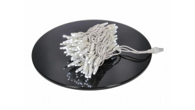 Lampki Choinkowe Zewnętrzne 100Led Białe Zimne 10Mb Z Przewód Białym Typu Ow