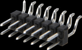 SL 28 SMD THR 058 14Z Male header 2.54 mm, 2x7, SMT+THT