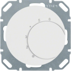 Berker R.1/R.3 Regulator temperatury 10A 250V 5-30 stopni ze stykiem zmiennym biały 20262089