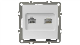 Quadra Gniazdo Telefoniczne Komputerowe Rj45 Rj11