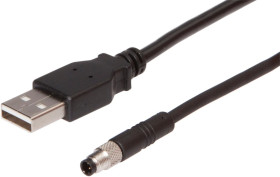 Kabel połączeniowy RS232/USB, 2 m, M5 męski (złącze) prosty, USB-A męski (złącze) prosty, VK207U44