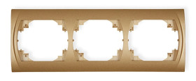 LOGO Ramka pozioma potrójna złoty metalik 8LRH-3
