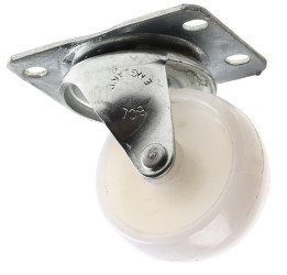 Koło samonastawne średnica kabla 50mm Płyta Flexello 40kg wysokość całkowita 64mm