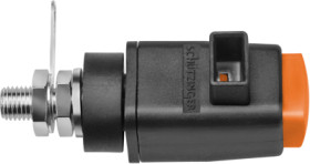 Quick pressure clamp, orange, 300 V, 16 A, solder connection/cable lug, nickel-plated, SDK 800 / OR
