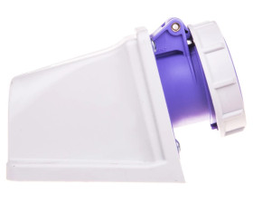 Gniazdo stałe 16A 2P 24V fioletowe IP67 TWIST 1622v