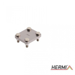 Złącze krzyżowe bednarka-bednarka 40mm z przekładką stal kwasoodporna