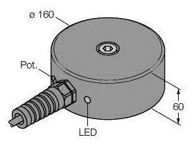 Turck Czujnik indukcyjny nie podtynkowy PNP, Zamykający NI100-Q160-AP44X/S120