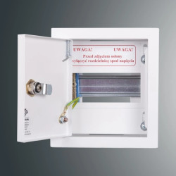 Rozdzielnica n/t modułowa RZ 0NN 1 x 6S 182x163x110 szyna TH35 IP30 RAL 9003