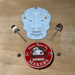 Sugar Skull LED Medallion Kit for Beginners