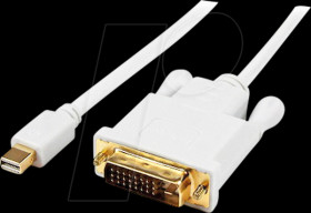 MDP2DVIMM3WS Cable, mini DP connector &gt; DVI connector, 0.9 m