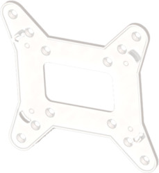 Mounting adapter, ABS, (L x W) 100 x 100 mm, transparent, RPI-VESA.0