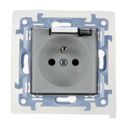 Gniazdo pojedyncze hermetyczne IP44 białe CGZ1B.01/11A Kontakt Simon10