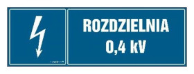 ZNAK - HI005 Transformator-1 630 kVA 15/0.4 kV 45 x 15 cm PN - Płyta 1mm