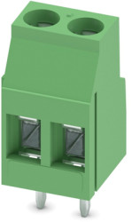 PCB terminal, 2 pole, pitch 5.08 mm, AWG 24-12, 24 A, screw connection, green, 1711725